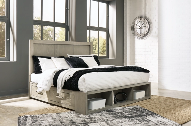 Fawnburg King Panel Bed with Storage - Gallery Image 2
